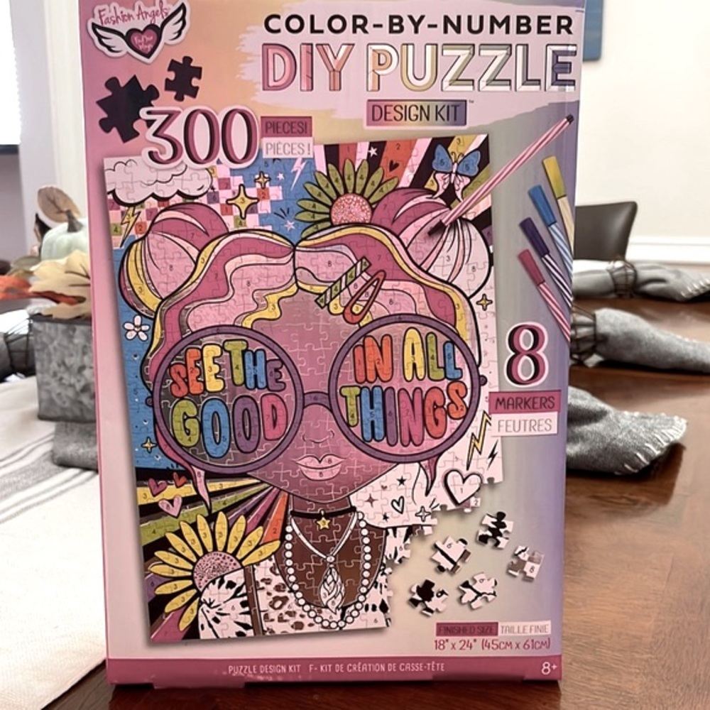 Fashion Angels Color By Number DIY Puzzle, New in the box!